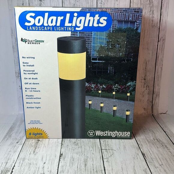 Westinghouse Solar Lights 436018-082 Landscape Lighting 8 Lights No wiring 2006 - Picture 1 of 9